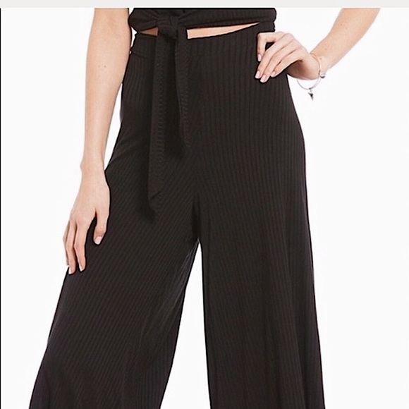 Lightly Ribbed GB Culotte Pants - Picture 6 of 16